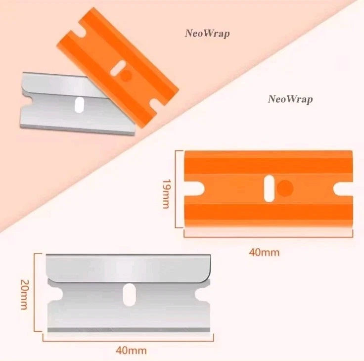Oven Cleaning Scraper Stoves Induction Hob Multi-Kitchen 1 Plastic 1 Metal